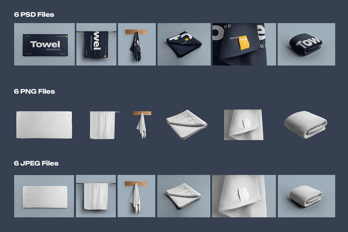 Mockup of a Large Bath / Beach Towel, a Household Mockup by Grow Design Craft Studio (Photo 7 of 7)