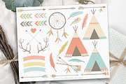 Tribal Elements Clipart, SVG, an Illustration by MyClipArtStore (Thumbnail 1 of 2)