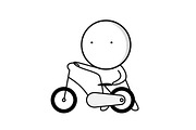 Motorcycle and scooter icons, an Icon by JK comics (Thumbnail 4 of 5)