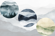 Abstract Mountains Backgrounds, a Background Graphic by Kat Anti (Thumbnail 7 of 10)