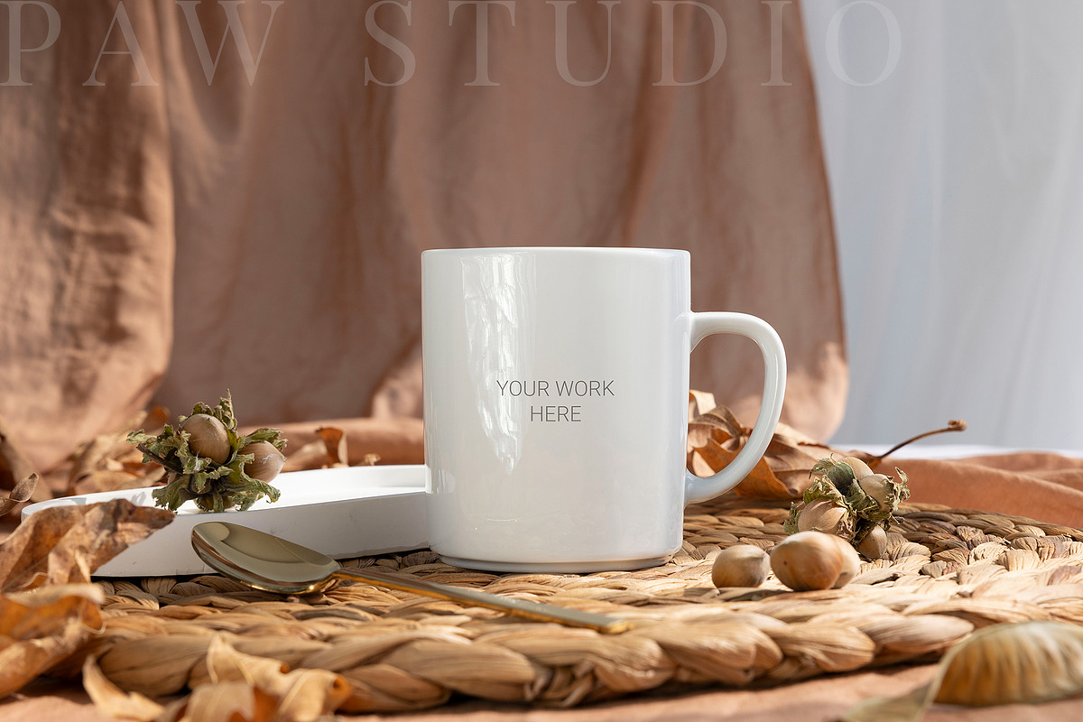 Autumn Mug Mockup Coffee Cup fall2, a Product Mockup by PawMockups (Photo 2 of 10)