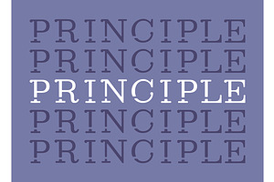 Principle Repeat Word Poster