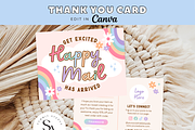 Retro Thank You Card Canva Template, a Card Template by Summit Avenue (Thumbnail 1 of 7)