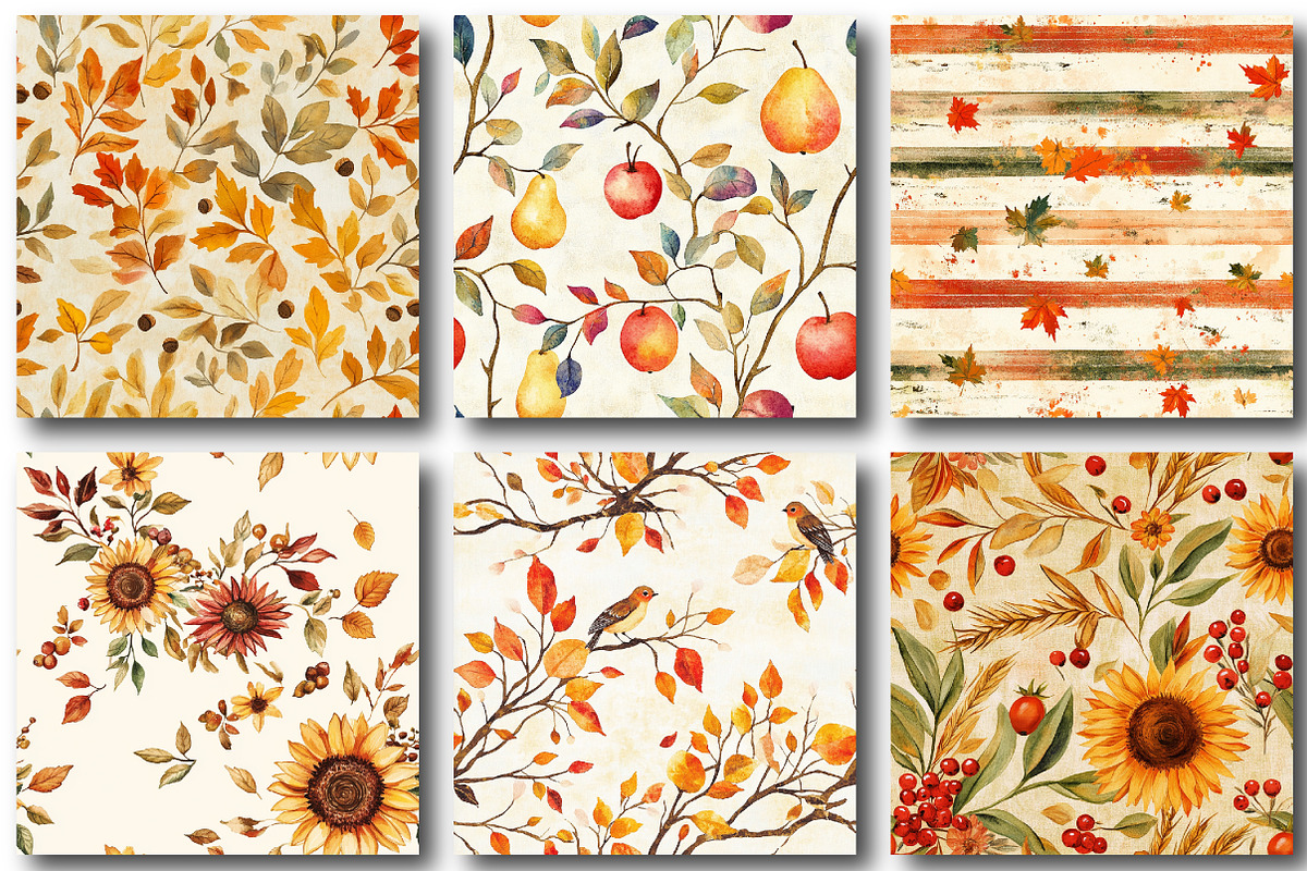 Autumn Scrapbook Paper, Fall Texture, a Texture Graphic by designcity5 (Photo 5 of 5)