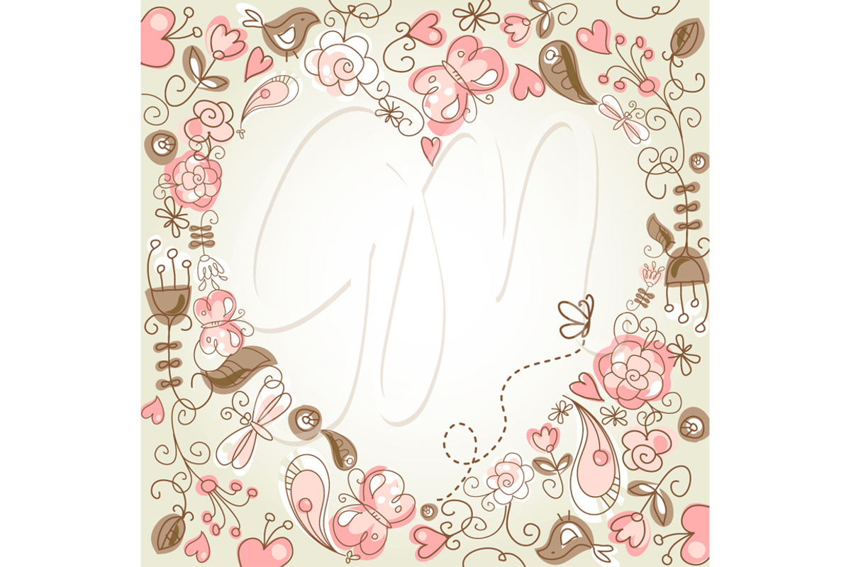 4 Floral template designs - Clipart, an Illustration by GraphicMarket (Photo 3 of 4)