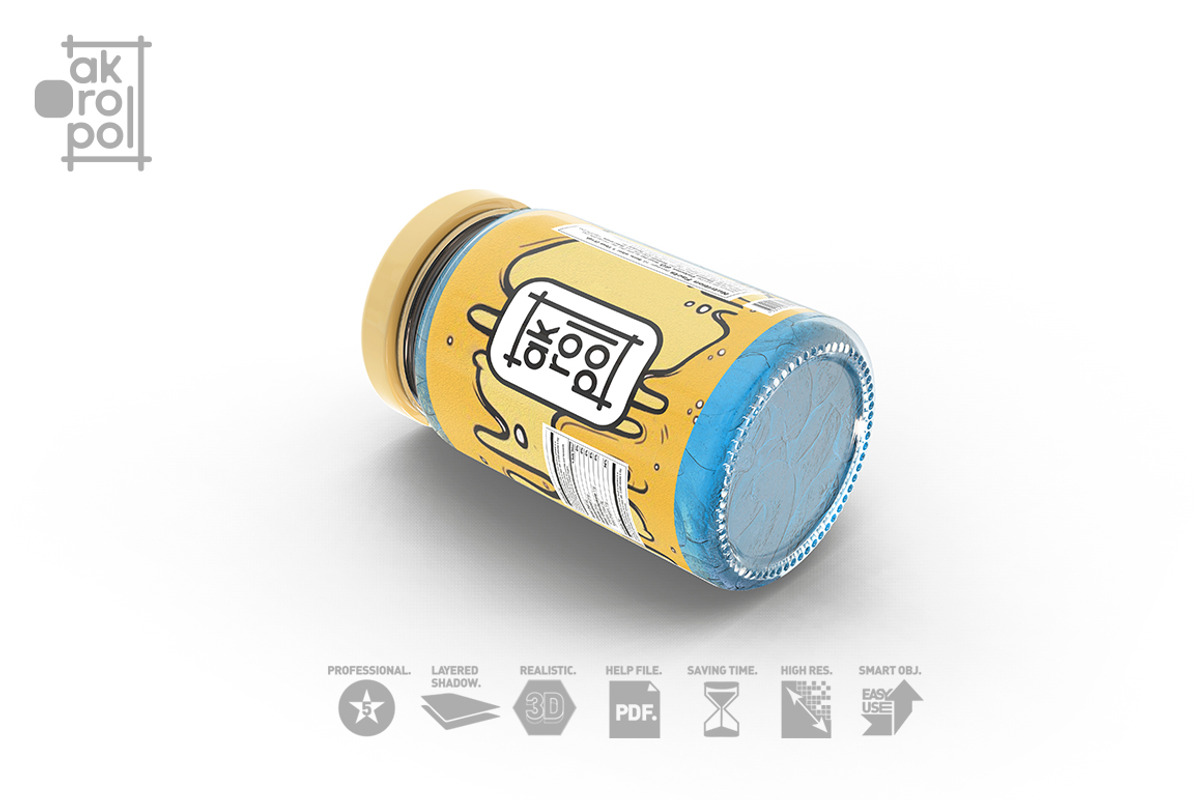 Jar Mock Up, a Cups & Container Mockup by akropol (Photo 7 of 7)