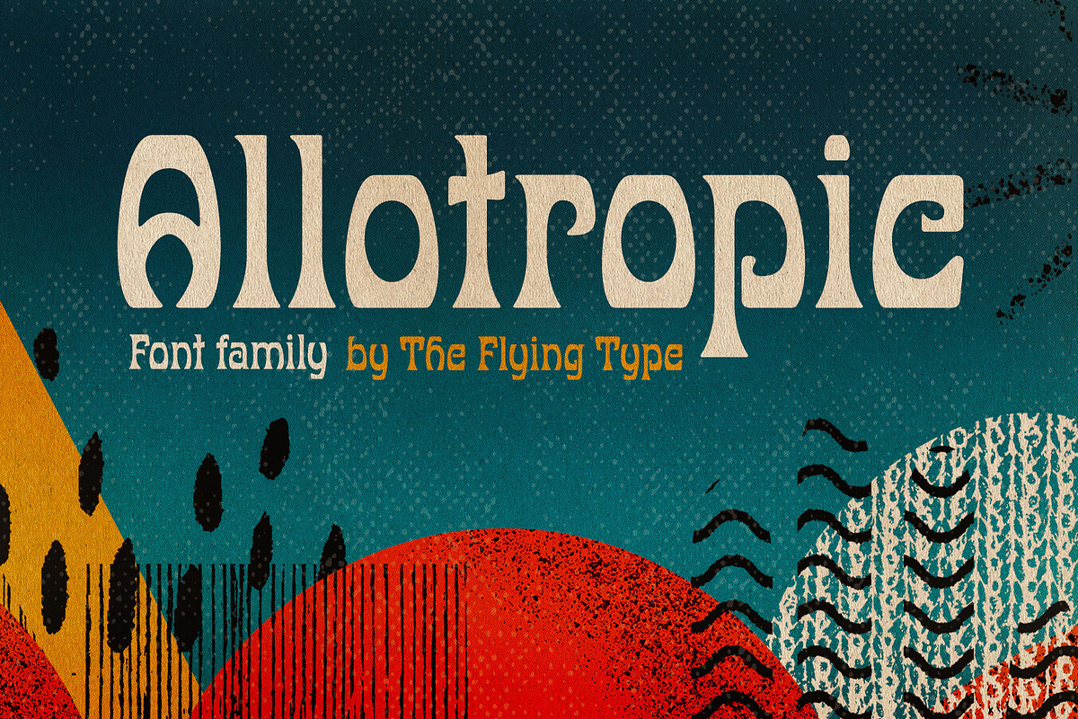 Allotropic | Expressive Retro Family, a Font by The Flying Type (Photo 1 of 12)