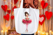 Whimsical Valentine Girl Clipart, an Illustration by OK Design (Thumbnail 6 of 6)