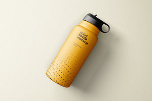 Sport Water Bottle Mockup