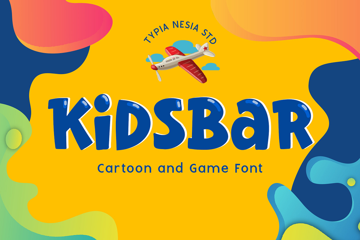 Kidsbar - Cartoon Game Font, a Sans Serif Font by Typia Nesia (Photo 1 of 11)