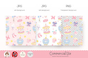 Pastel Carousel Seamless Pattern, a Pattern Graphic by Chonnieartwork (Thumbnail 2 of 5)