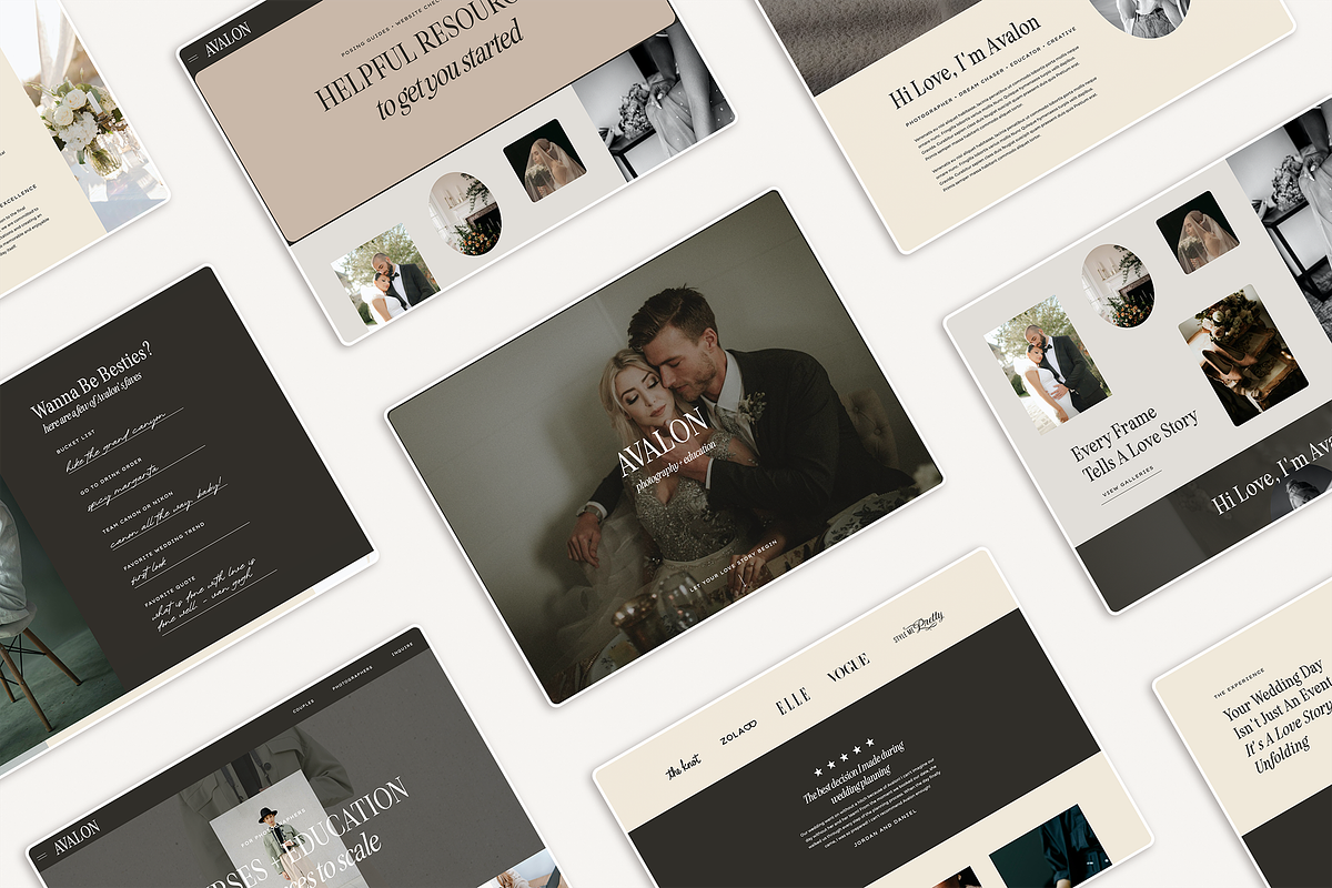 Avalon Showit Website Template, a Websites & App Template by Lovendear Design (Photo 2 of 4)