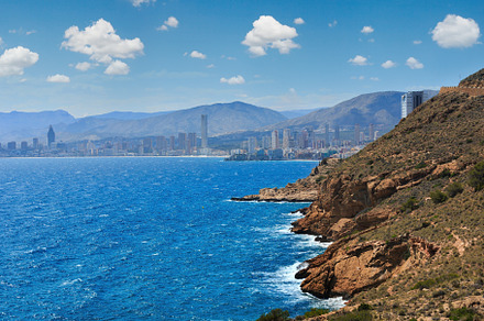 Benidorm city coast view (Spain)., a Nature Photo by YuriyB