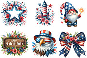 4th of July Sublimation Clipart Bund, an Illustration by DreamArtGraphic (Thumbnail 4 of 4)