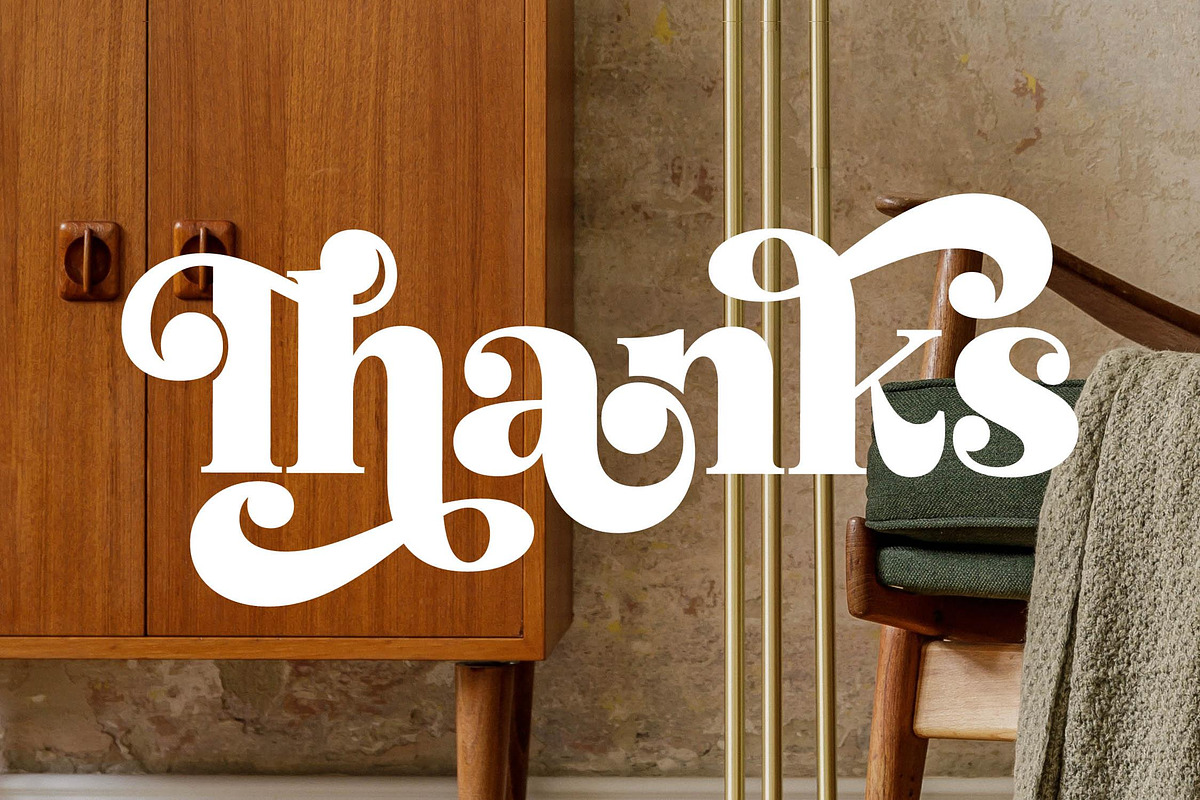 Atlantis Famingo Retro Serif Font, a Serif Font by Letterena Studios (Photo 15 of 15)