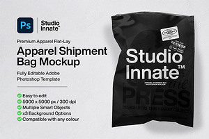 Apparel Shipment Bag Mockup