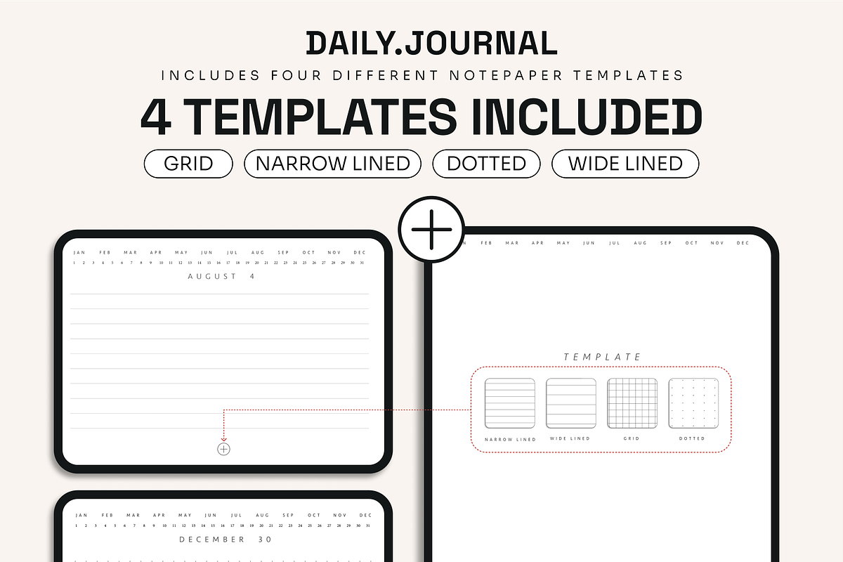 Digital Daily Journal For Goodnotes, a Presentation Template by EchoDivision (Photo 4 of 6)