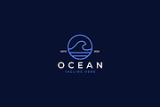 Minimalist Ocean Wave Logo Badge, a Branding & Logo Template by Signatoro (Thumbnail 3 of 3)
