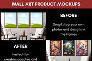 Square Christmas Wall Art Mockup, a Merchandise Mockup by LA Design (Thumbnail 7 of 10)