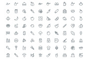 540 Food Line Icons, an Outline Icon by Vectors Market (Thumbnail 4 of 7)