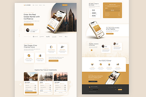 Fintech Real-Estate Website Template