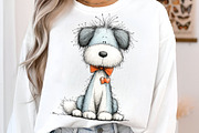 Cute Whimsical Valentine Fluffy Dogs, an Illustration by SinaCreation (Thumbnail 8 of 11)
