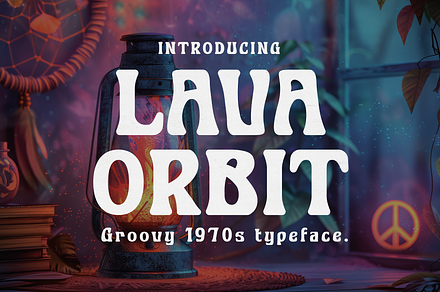 Lava Orbit - Surreal 1970s Typeface, a Sans Serif Font by HipFonts