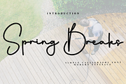 Spring Breaks, a Handwritten Font by InermediaSTUDIO (Thumbnail 1 of 8)