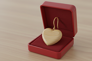 Heart Earring Laser Cut Design, an Object Graphic by Amazin_art (Thumbnail 4 of 5)
