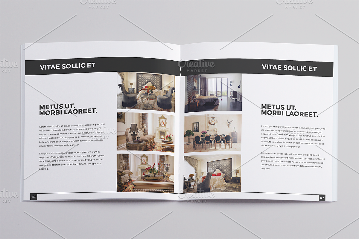 Minimal Interior Design Brochure, a Brochure Template by ShapShapy