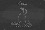 Olives & olive oil sketches, vector, a Food Illustration by harmonia_green_art (Thumbnail 9 of 9)