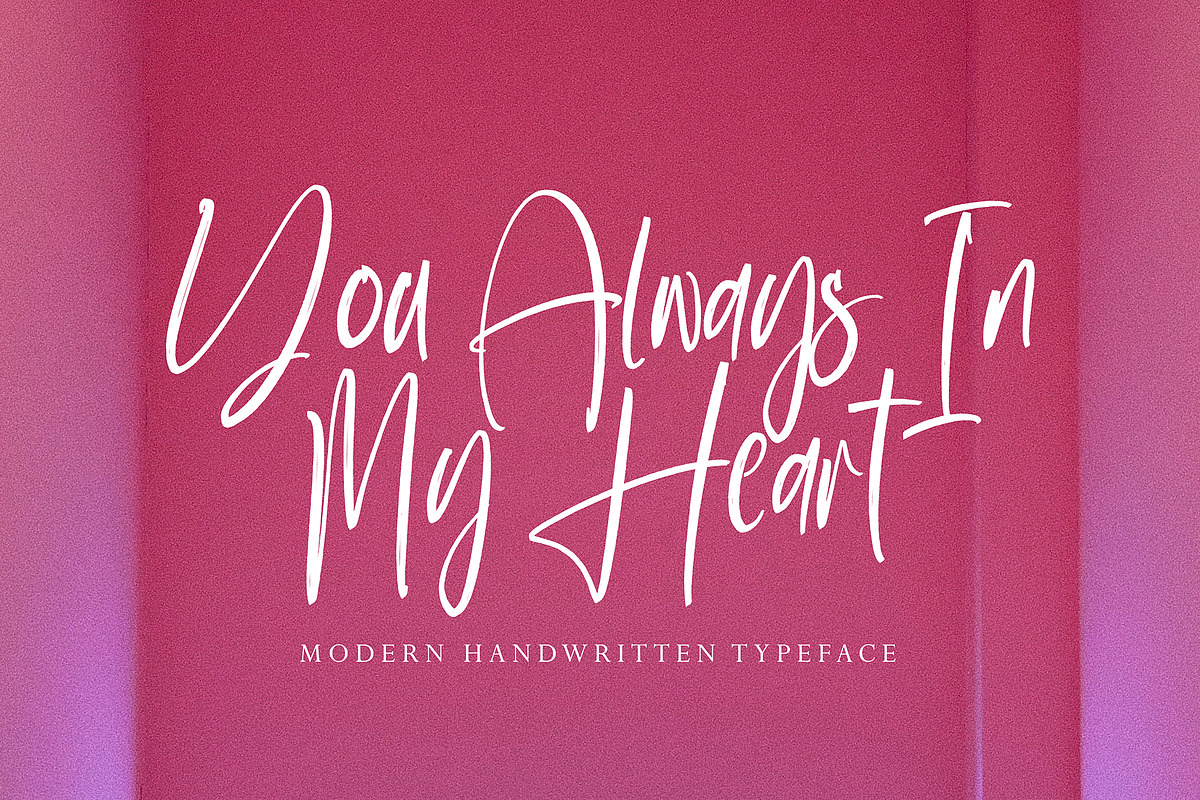 Parthey, a Script Font by pineungtype (Photo 4 of 10)