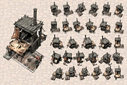 Isometric Ancient City Pack, an Object Graphic by Beatheart Creative Studio (Thumbnail 8 of 77)
