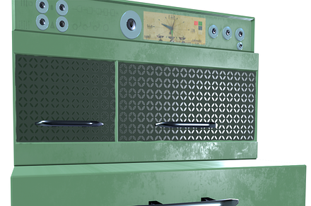 3D Fridge Flair Imperial GM 1940s, a Furniture 3D Model by MoniGarr