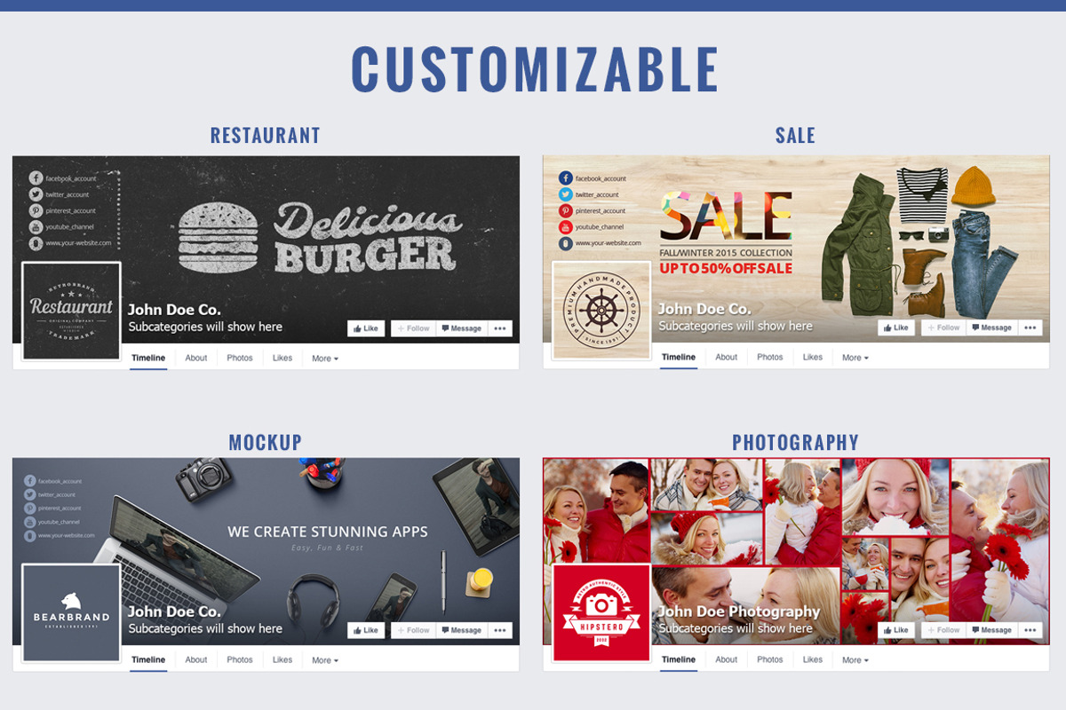11 Smart Facebook Cover Photo, a Templates & Theme by Pixel Strawberry (Photo 3 of 5)