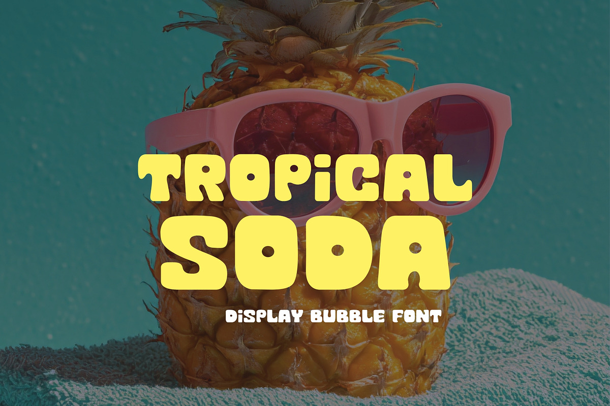 Retro Display Font-Tropical Soda, a Handwritten Font by ZoloDesignHub (Photo 1 of 9)