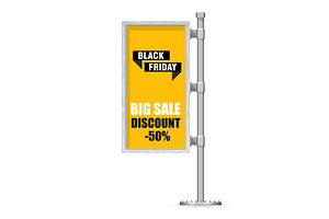 Black Friday street sign with 50, an Object Illustration by piter.goskov