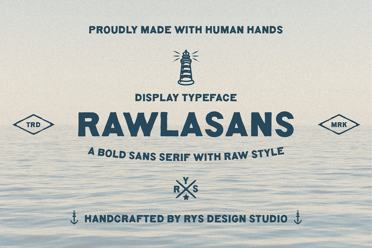 Rawlasans - A Handmade Font, a Sans Serif Font by RYS Design Studio (Photo 1 of 10)
