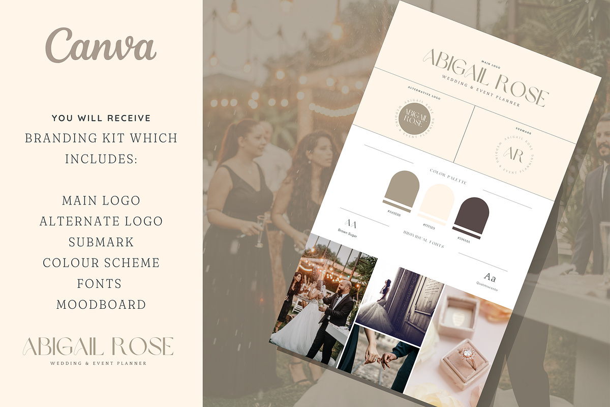 CANVA Logo, Brand board & Socials, a Branding & Logo Template by So Darling Studio (Photo 2 of 8)