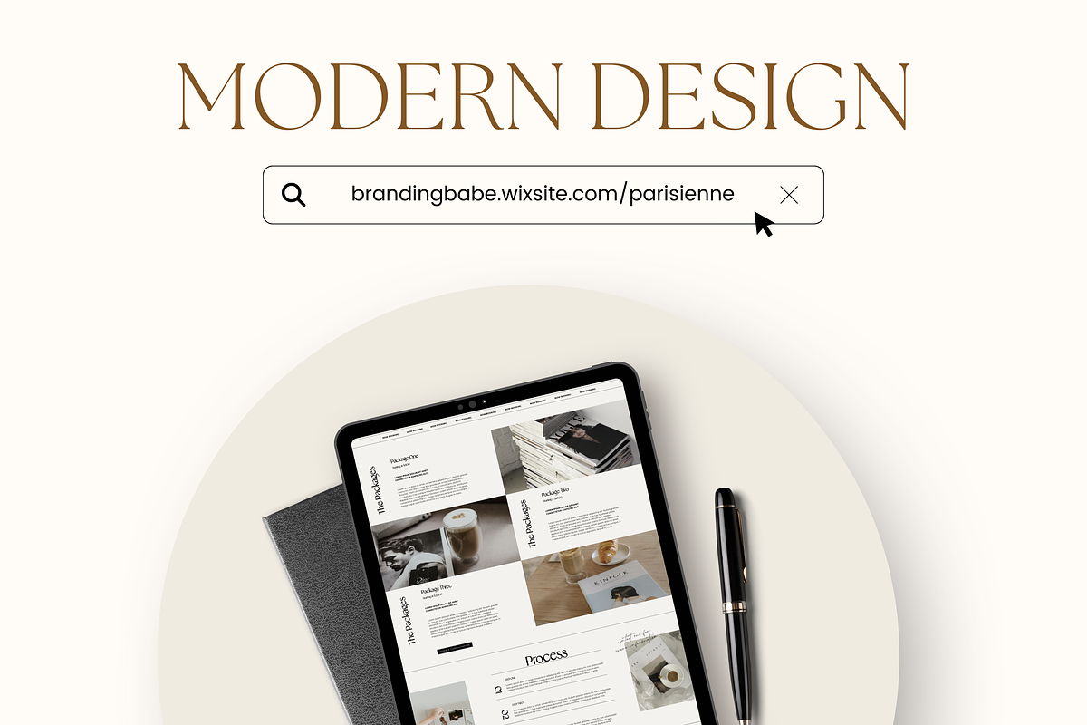 Wix Website Template Small Business, a Wix Template by Branding Babe Co. (Photo 7 of 10)