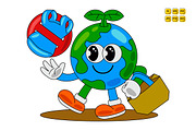 Earth Day Character Vector Pack 02, an Object Illustration by MEDZ (Thumbnail 5 of 6)