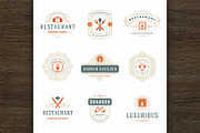36 Restaurant Logos and Badges, a Branding & Logo Template by Vasya Kobelev (Thumbnail 3 of 20)