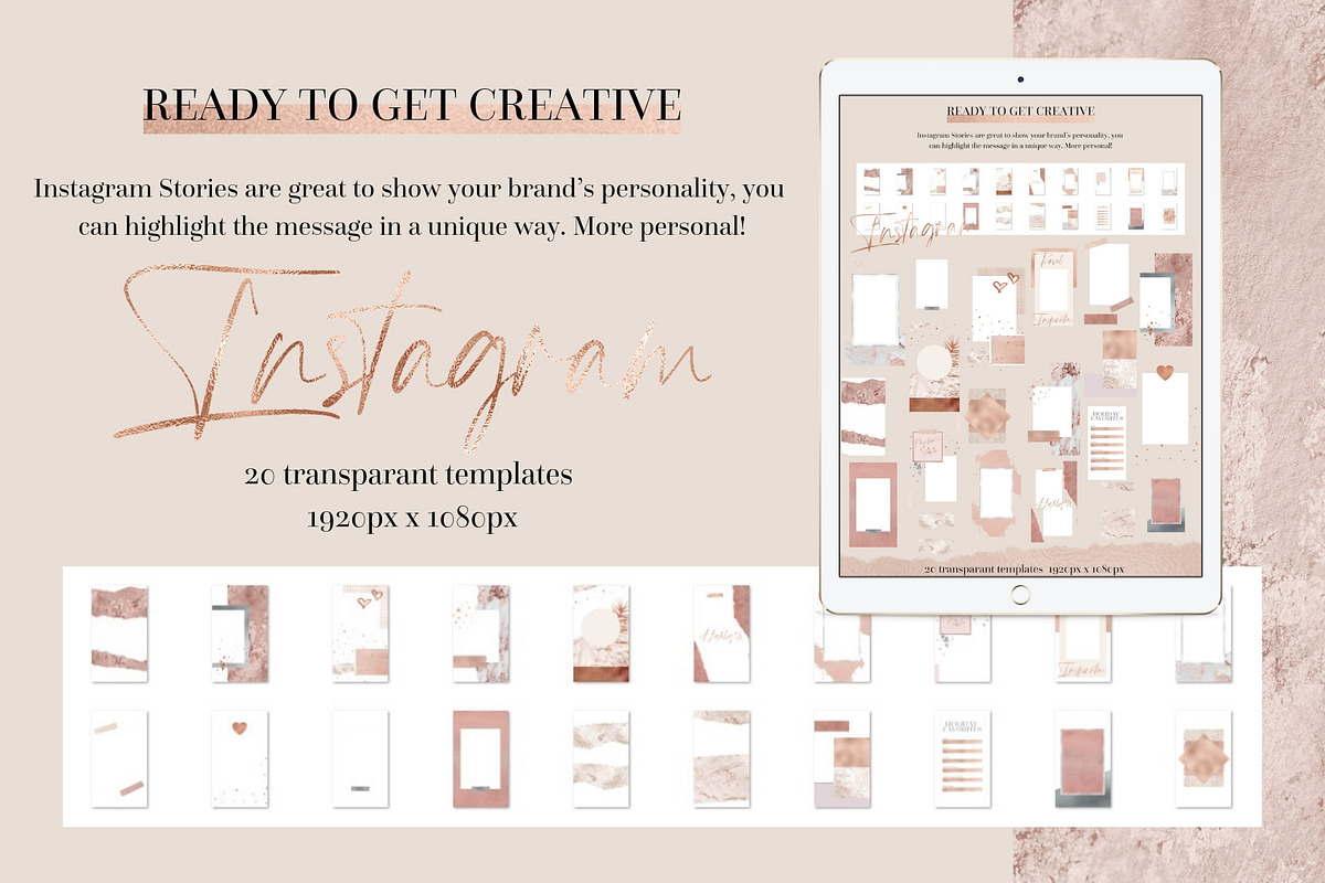 THE STORY CREATOR - Instagram, a Social Media Template by Brand & Palms (Photo 3 of 11)