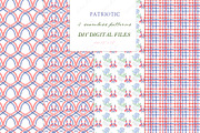 PATRIOTIC Watercolor Crest  Patterns, a Graphic by LABFcreations (Thumbnail 3 of 4)