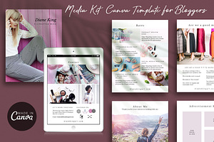 Media Kit Canva Template | Ivy, a Stationery Template by Studio Sugoi