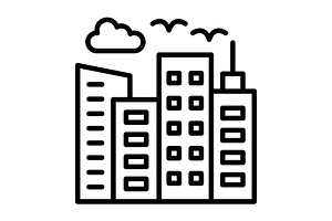 Skylines Line Icon, an Icon by Pexelpy