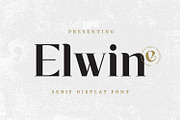 Elwin - Minimal Serif Typeface, a Serif Font by Imoodev (Thumbnail 1 of 5)