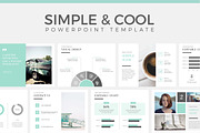 Simple & Cool PowerPoint Template, a Presentation Template by Wipavee (Thumbnail 1 of 5)