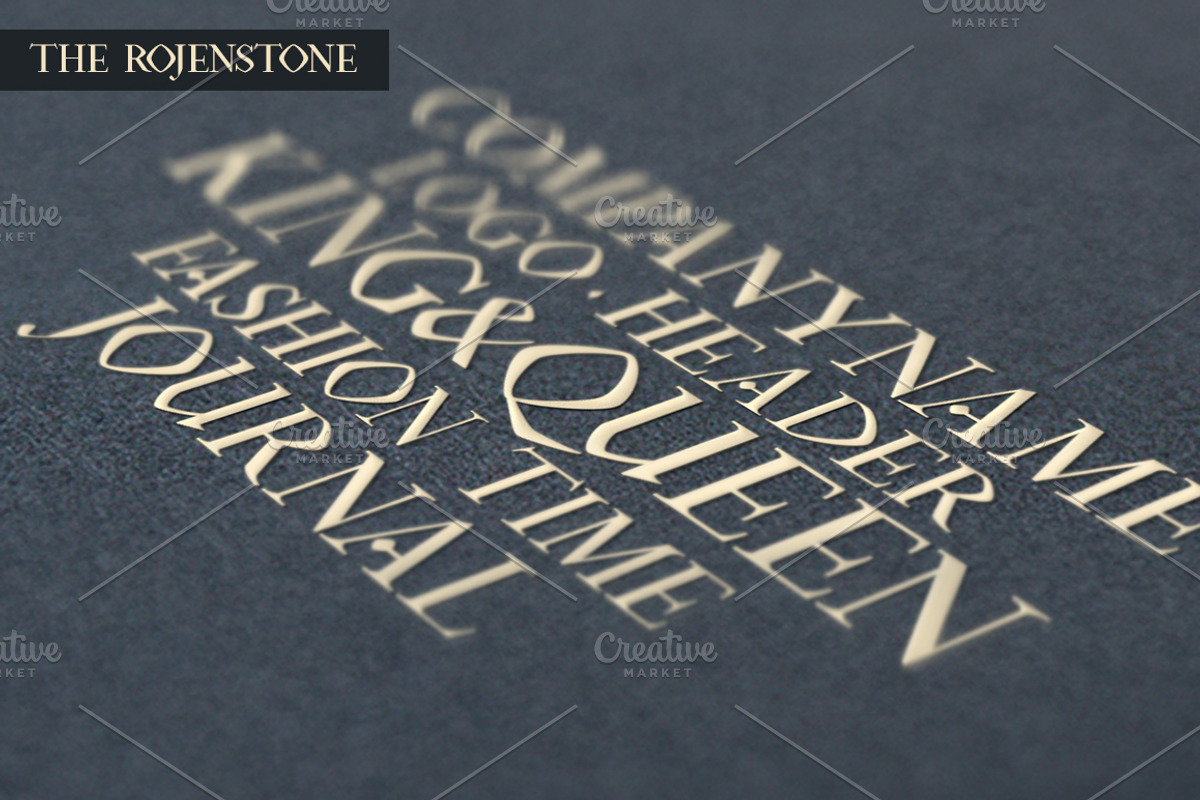 Rojenstone Font preview 6