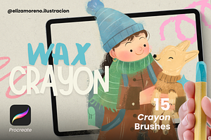 Wax Crayon Brushes for Procreate